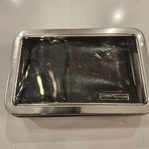 Tommy Hilfiger Black Leather Card Holder